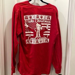 Trump Make Christmas Great Again Long Sleeve T Shirt Ugly Christmas Shirt MAGA